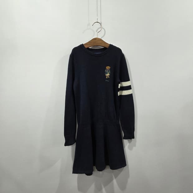 폴로랄프로렌 키즈 폴로베어 니트 원피스 S/7