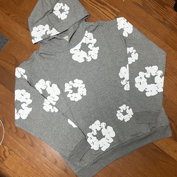 데님티어스 회색 후드티