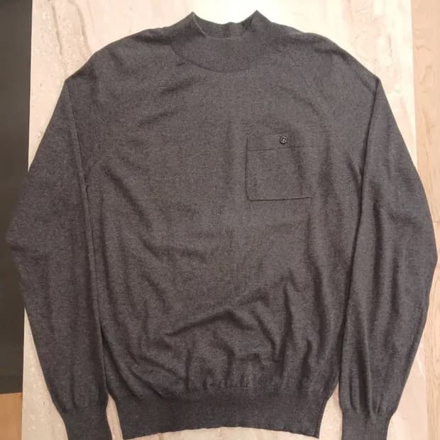 YSL rive gauche COTTON MOCK NECK KNIT