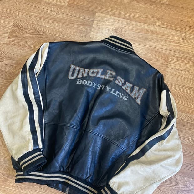 빈티지 레더바시티자켓