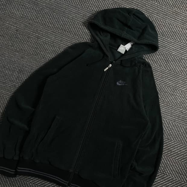 나이키 퓨츄라 로고 후드 벨벳 트랙탑 져지y 4206