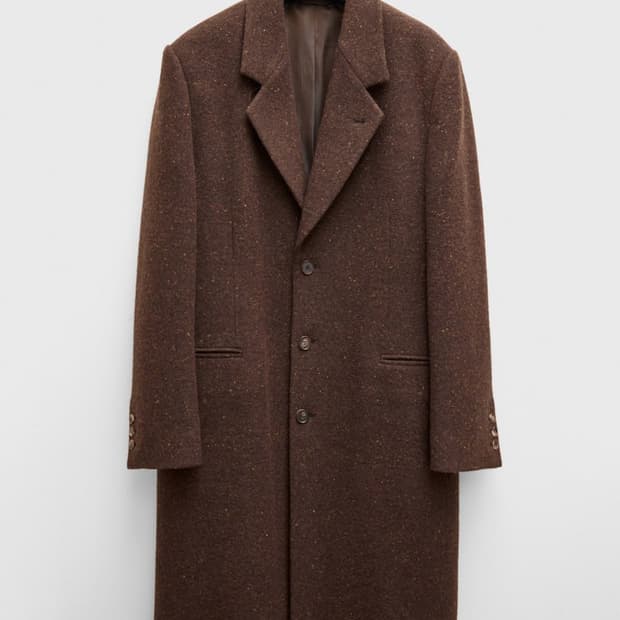 유스 / 25FW 레더 트림 체스터필드 코트 / L