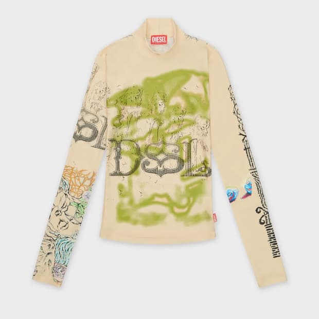 디젤 T 이먼 티셔츠 - 오트밀