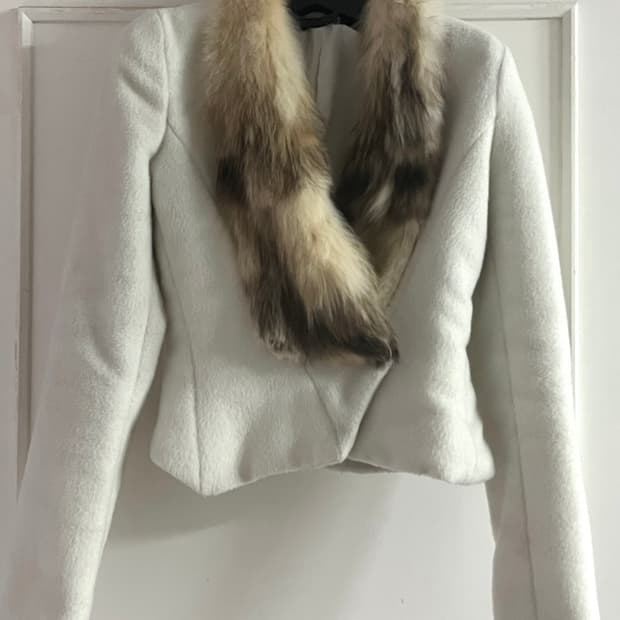 빈티지 폭스퍼 자켓