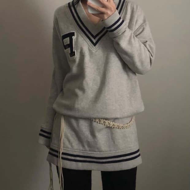 폴로 랄프로렌 신형 브이넥 럭비 맨투맨 원피스