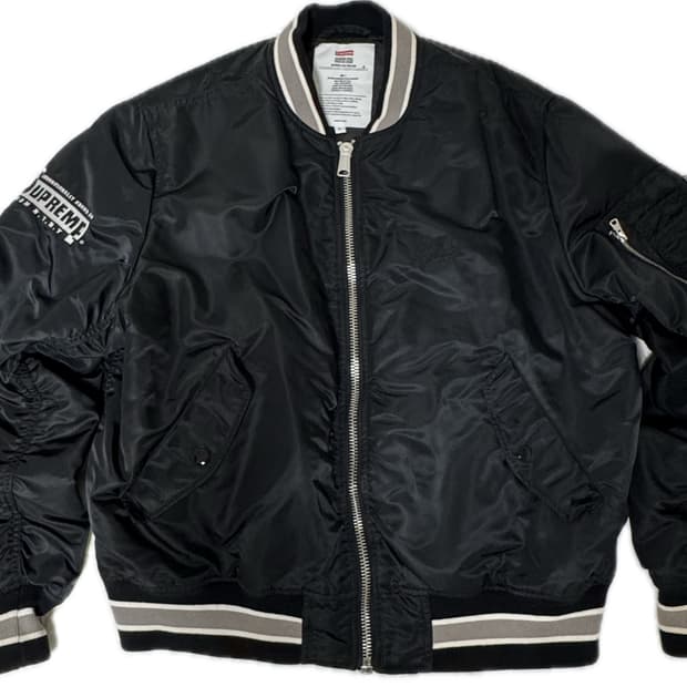 Supreme 22ss Second To None MA-1 Jacket
