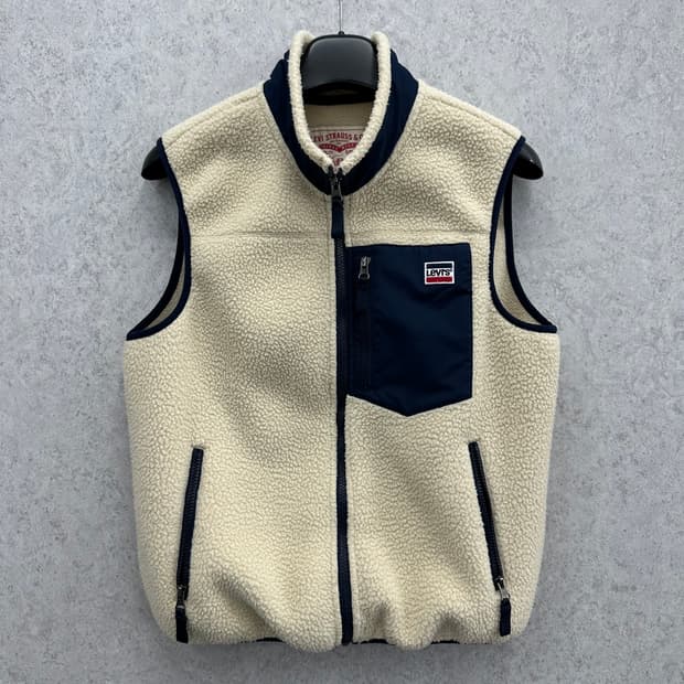 95 리바이스 여자 양털 뽀글이 조끼 베스트