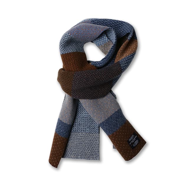 드레익스 [Drake's] 패치워크 유니크 머플러 유나이티드 애로우즈