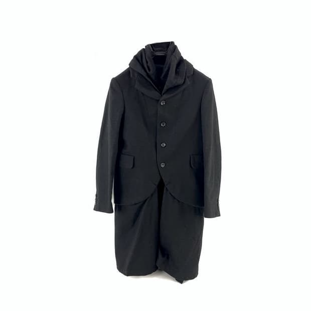 COMMEDESGARCONS 꼼데가르송 레이디 컬렉션 후드 레이어드 코트