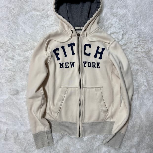 Abercrombie out stitch hoodie zip-up