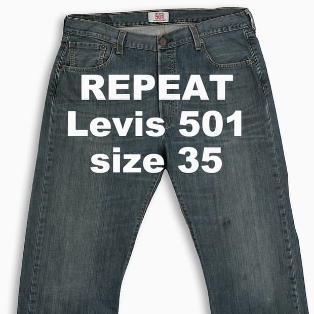 빈티지 리바이스 501 35 인치 LV50136524