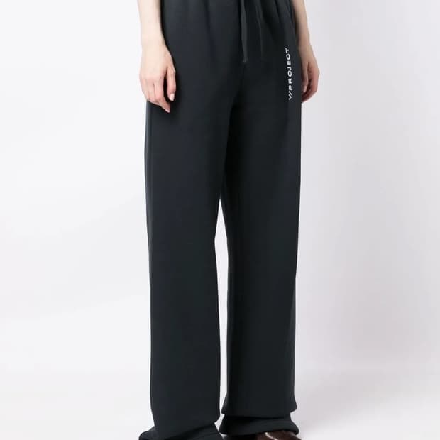 Y-project 와이프로젝트 로고자수 오버사이즈 트랙팬츠 M