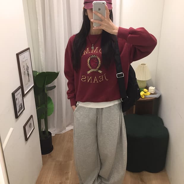 여성 90s 타미 맨투맨 100