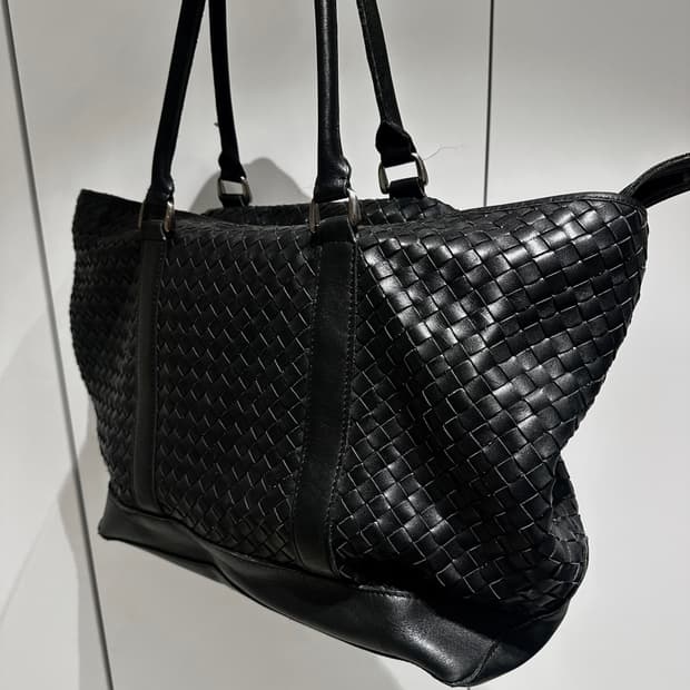 llbean 인트레치아토 레더 토트백