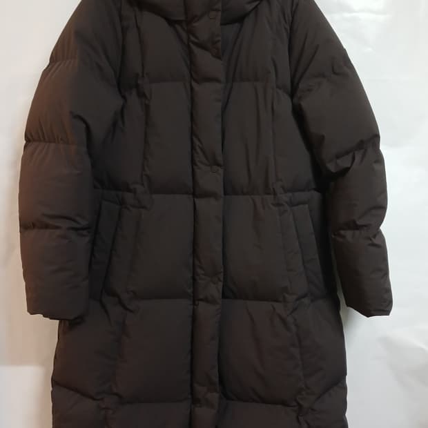 (새상품,90)코오롱스포츠 여성 구스다운 스노우문 다크브라운