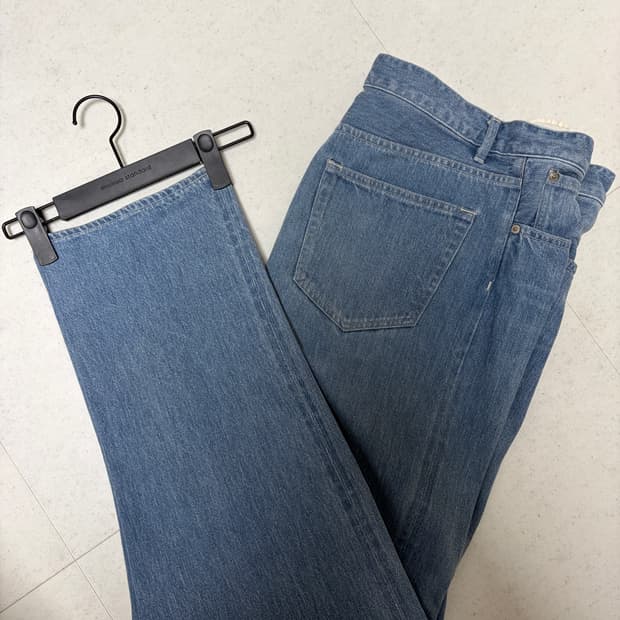 24ss 오라리 셀비지 페이디드 라이트 와이드 데님 5사이즈 