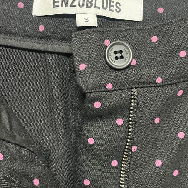 엔조블루스 도트 와이드 팬츠 S