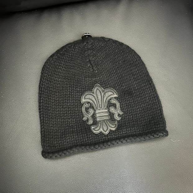 크롬하프 bs 플레어 레더패치 캐시미어 비니