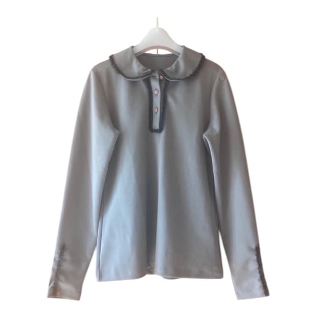 Vintage mute purple blouse