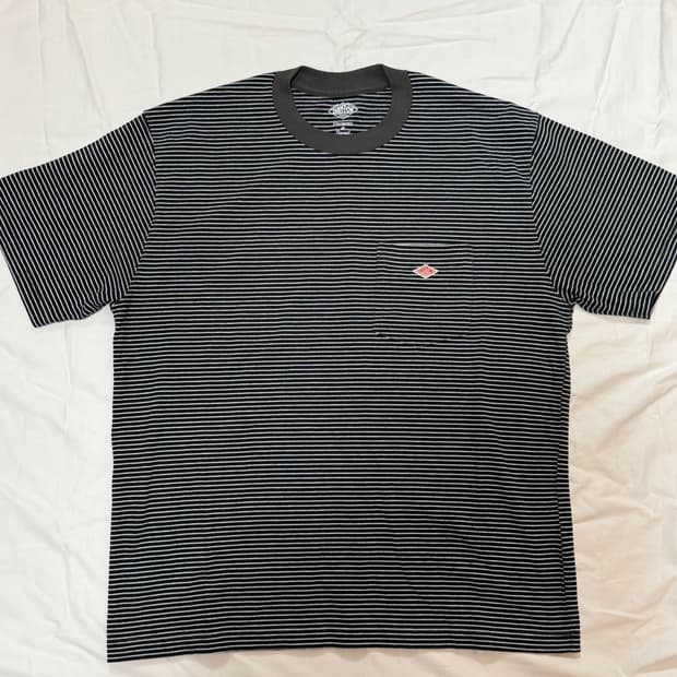 단톤 스트라이프 반팔L사이즈