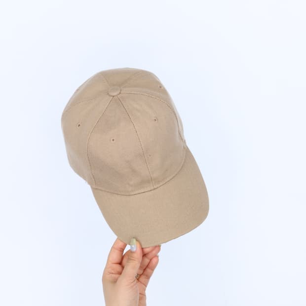 빈티지 무지 볼캡 모자 베이지 0604J2