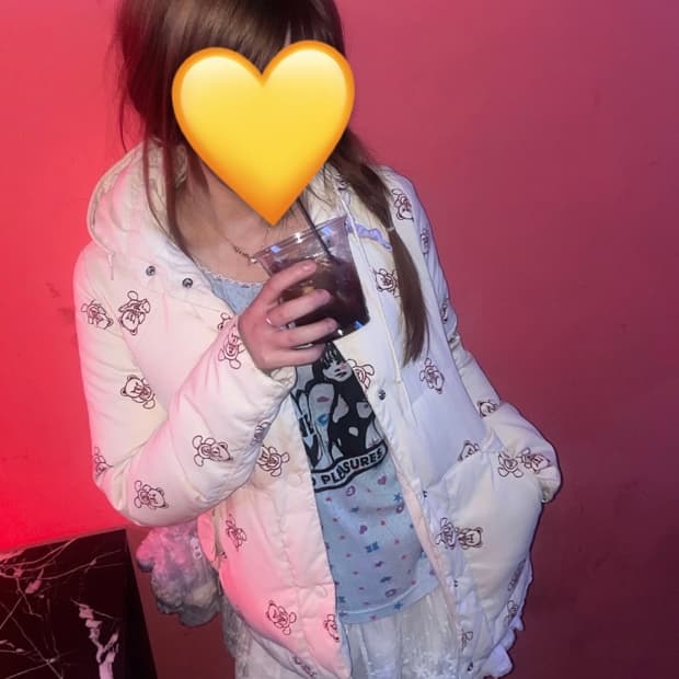 히스테릭글래머 퍽베어 리버시블패딩