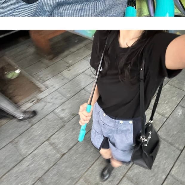 빈티지 레이어드 버뮤다 팬츠 (착용샷 참고)