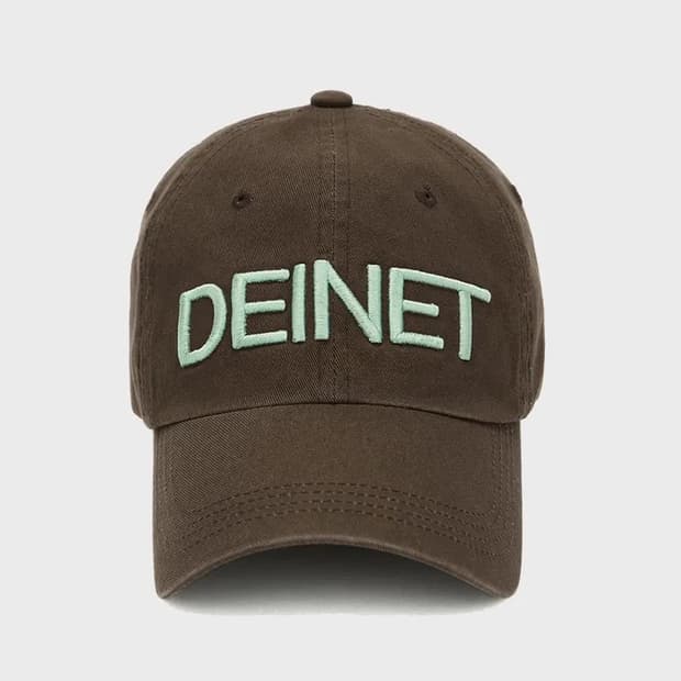 다이닛 캡 브라운 DEINET WASHED LOGO CAP IN BROW