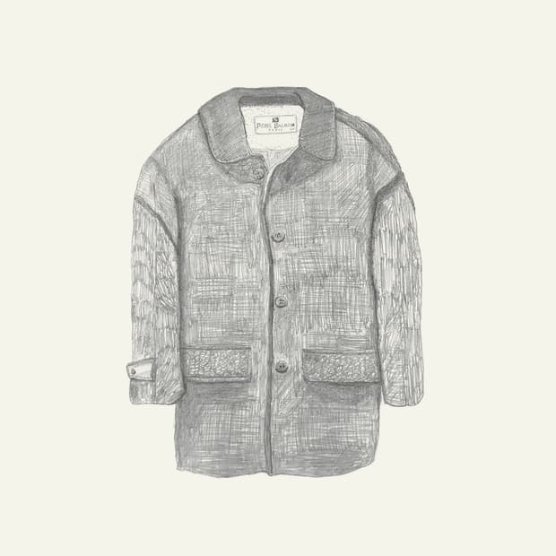 Pierre Balmain wool half coat