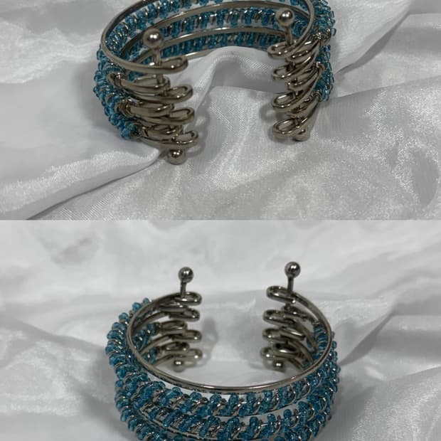 blue piercing bracelet