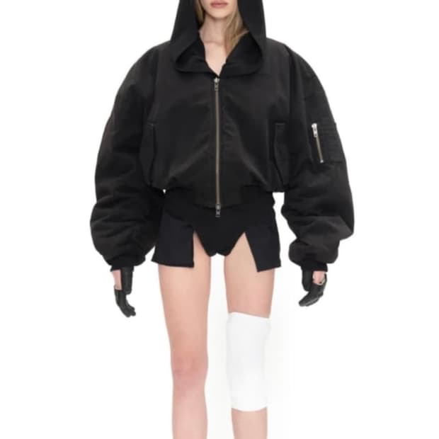 604service Detachable Hooded Bomber Jack