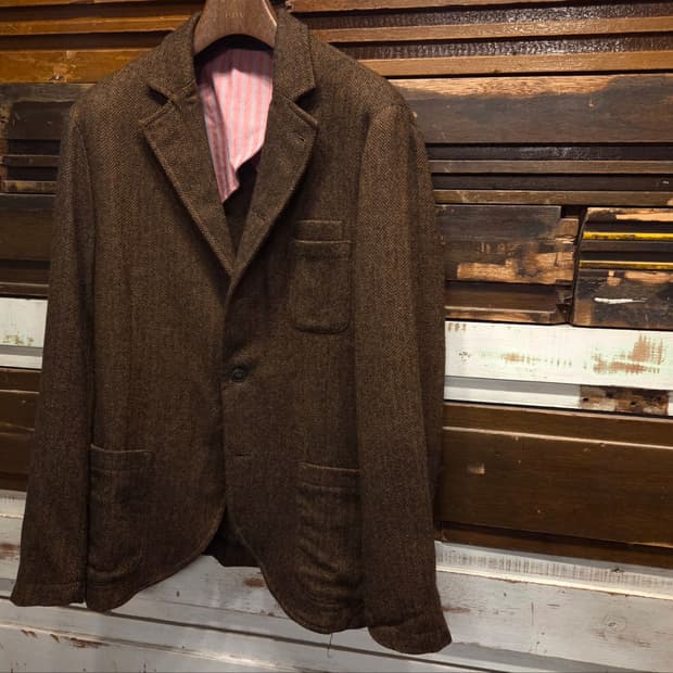 이탈리아 브랜드 베빌라쿠아 트위드자켓