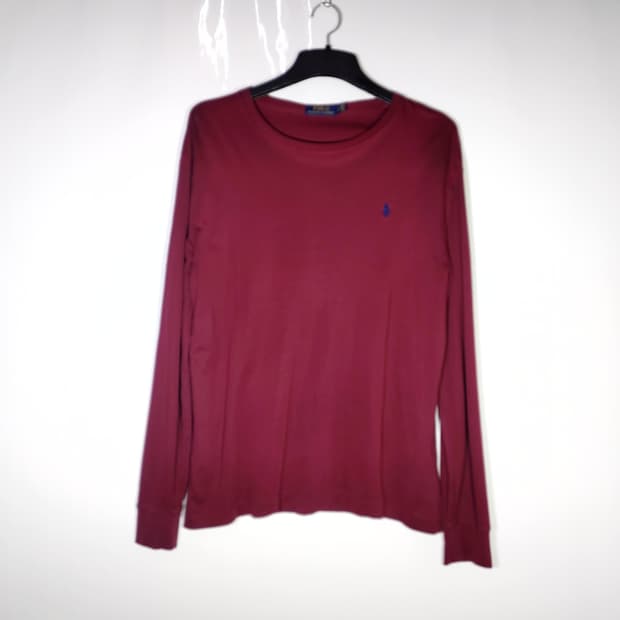 POLO RALPHLAUREN 폴로 랄프로렌 긴팔라운드티(버건디)