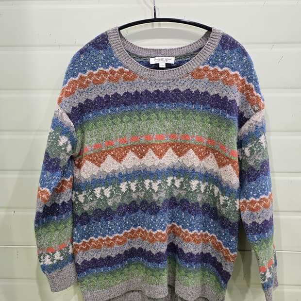 써스데이 아일랜드 빈티지 패턴 니트 S