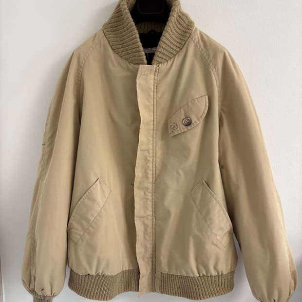 빈티지) 1980s 플리스 라인 봄버 자켓
