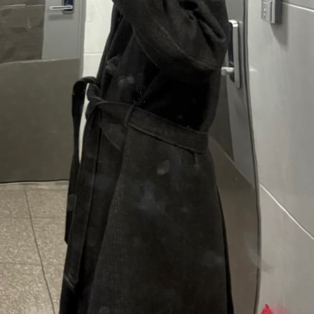 비슬로우 헤링본 발마칸 코트