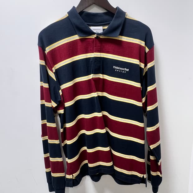 thisisneverthat 스트라이프 럭비 카라티