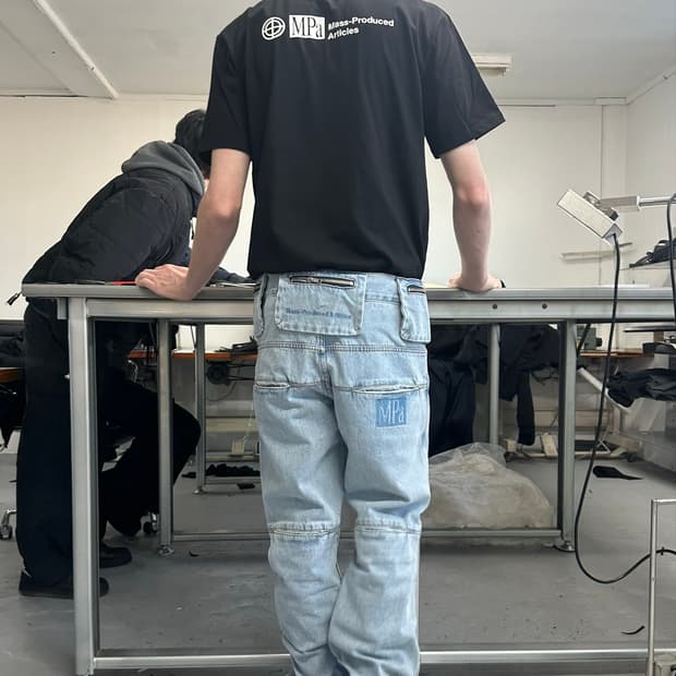 MPa BAG PANTS (STEEL BLUE)