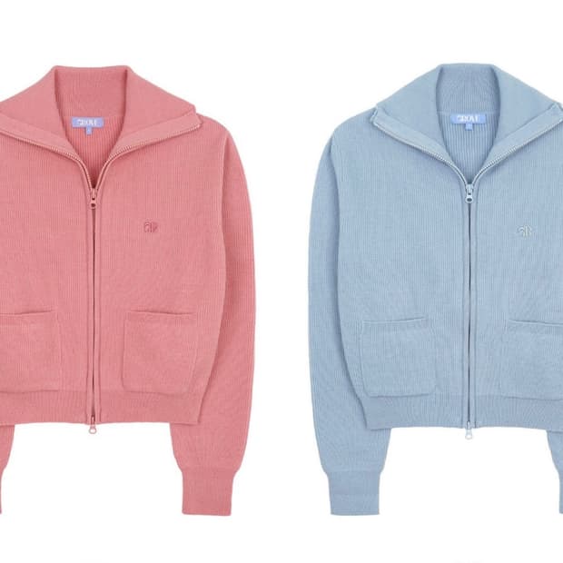 그로브 POUT 가디건 핑크, 블루 [차정원 착용]
