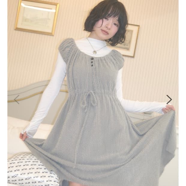 애즈온 rue puff dress 원피스