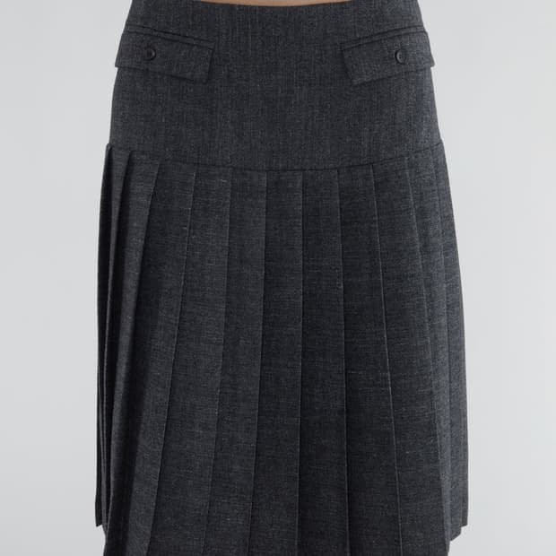 [36,38]팔로마울 Plugin 플리츠 스커트