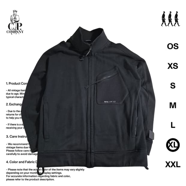 C.P. 컴퍼니 메트로폴리스 블랙 집업 XL사이즈