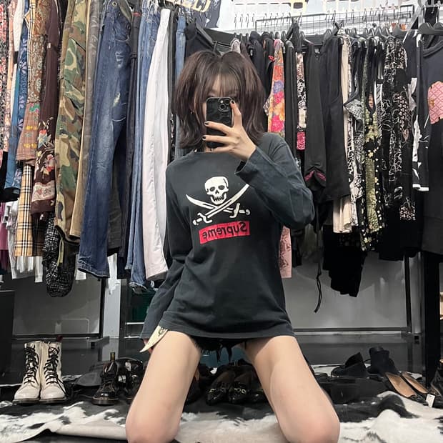 06슈프림x네이버후드 롱슬리브