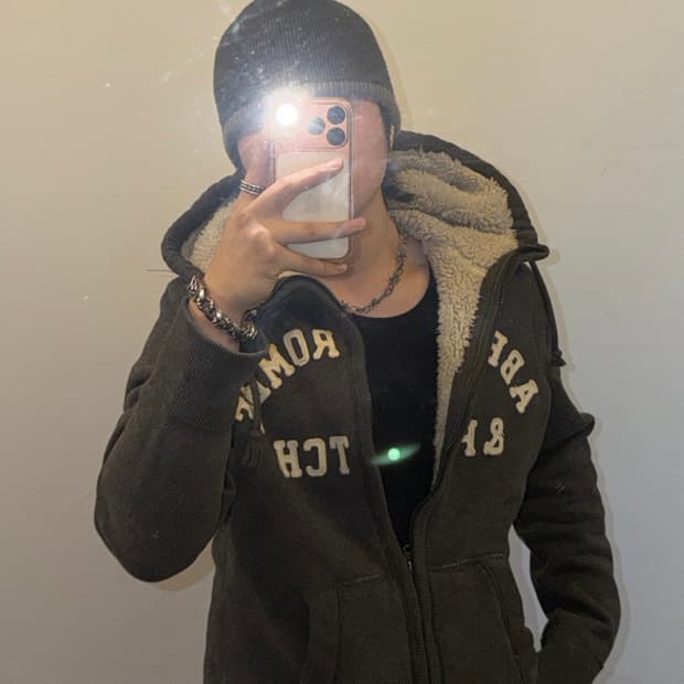 아베크롬비 대장급 양털 후드집업