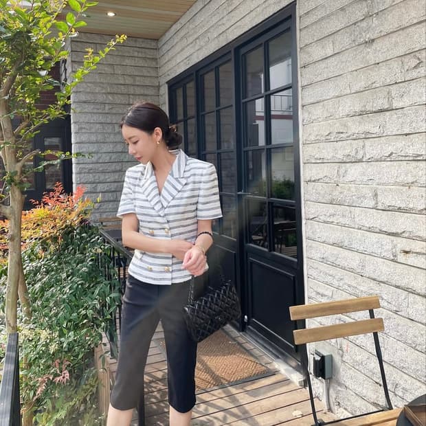 Cruise Stripe Tweed Jacket