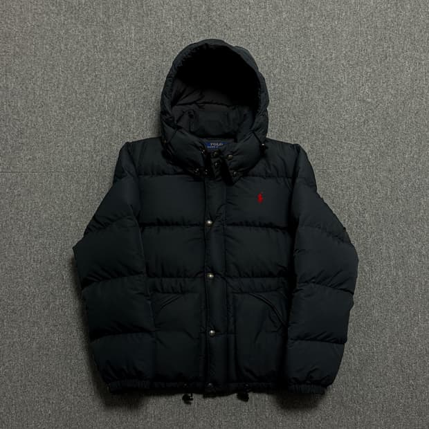 폴로 랄프로렌 엘름우드 다운 패딩 블랙