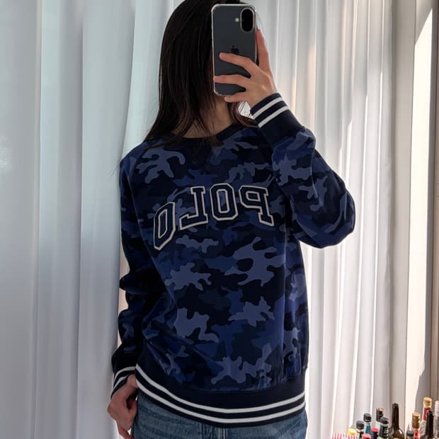 [S]폴로 랄프로렌 스펠아웃 카모플라주 맨투맨