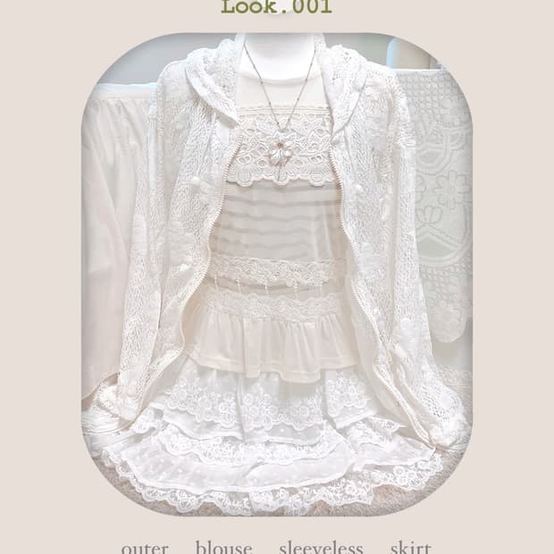 White fairy look set