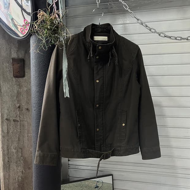 vtg fade biker jacket