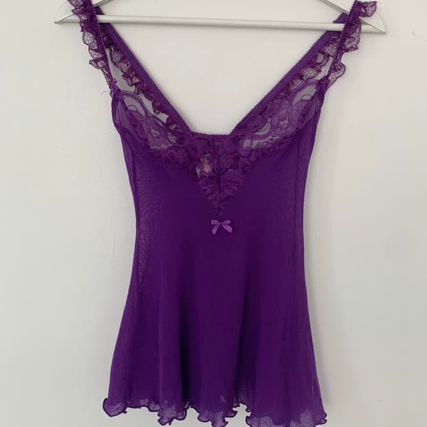 Violet slip top